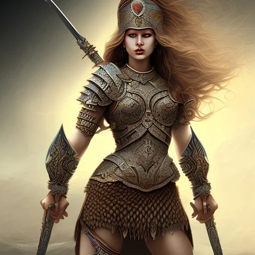 Beautiful women Warrior goddess