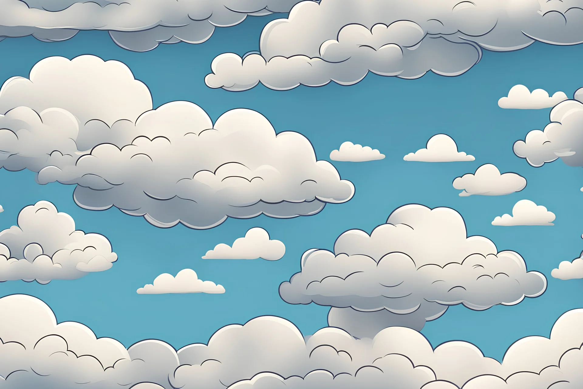 Cartoon clouds