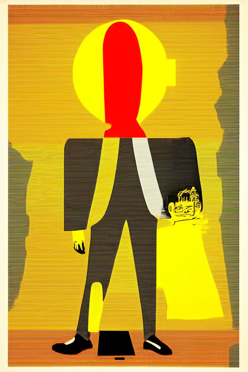 standing at the intersection of creation and destruction; a surreal mashup of the styles of Gerd Arntz and Tomma Abts