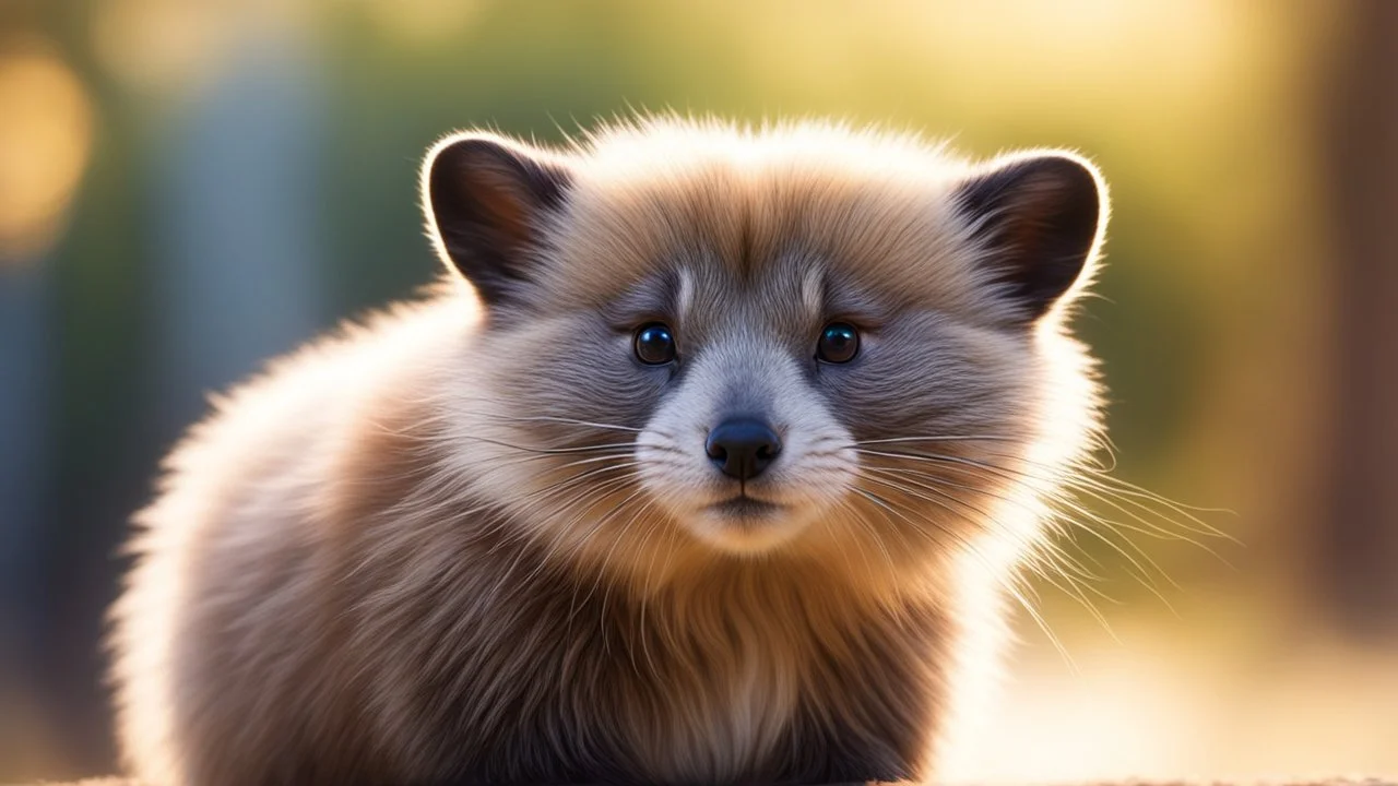 Strange, beautiful, unknown furry mammal, exquisite body, striking fur, intelligent, thoughtful, friendly, beautiful volumetric lighting, attractive composition, photorealistic, bokeh blur, extremely detailed, chiascuro