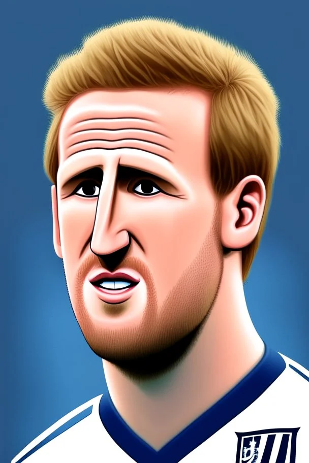 Harry Kane English soccer player 2d cartoon