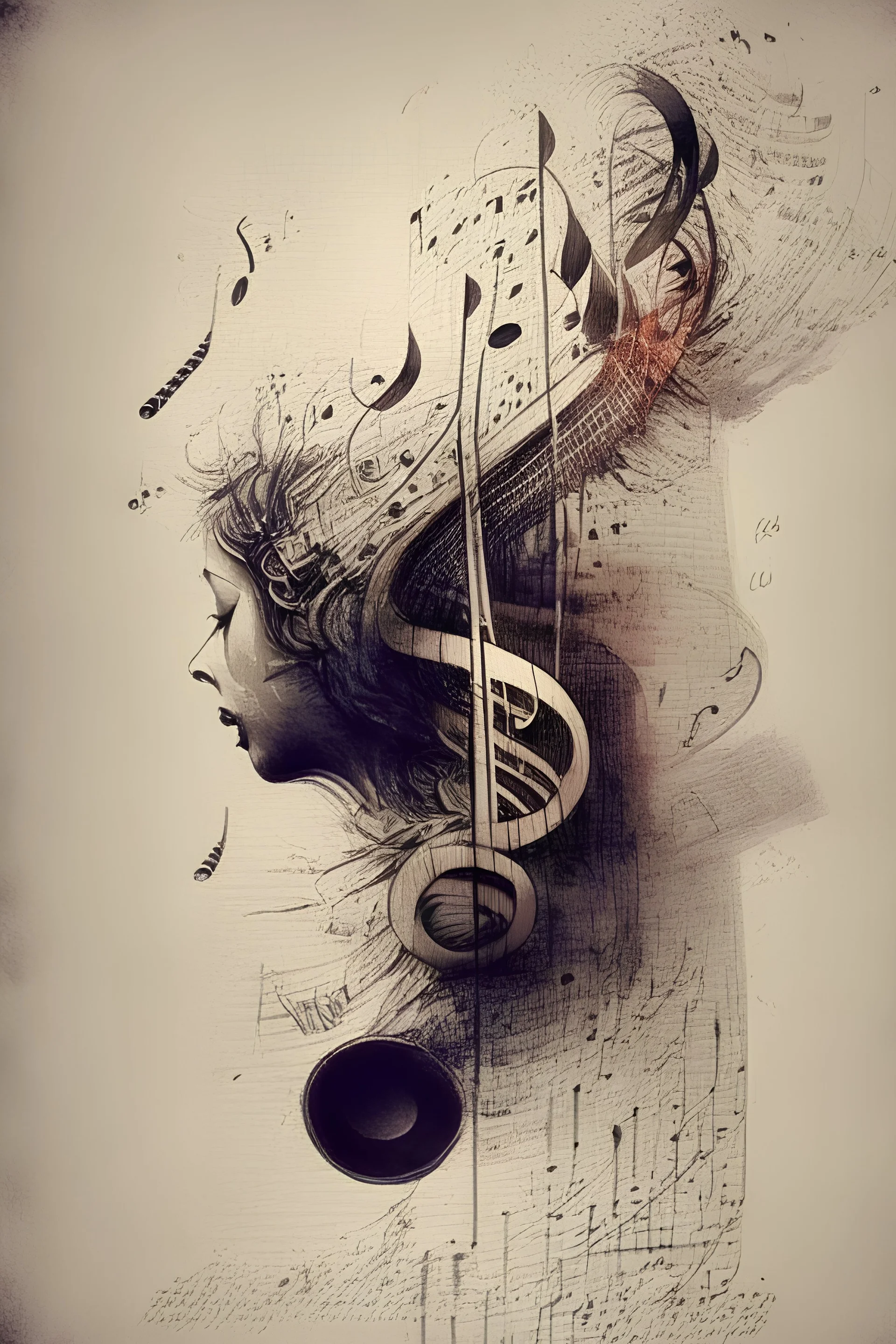 music is language, language is music make a drawing