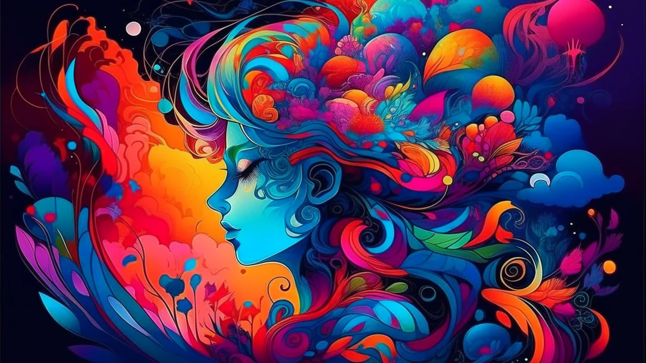 illust, misterious, colorful, art
