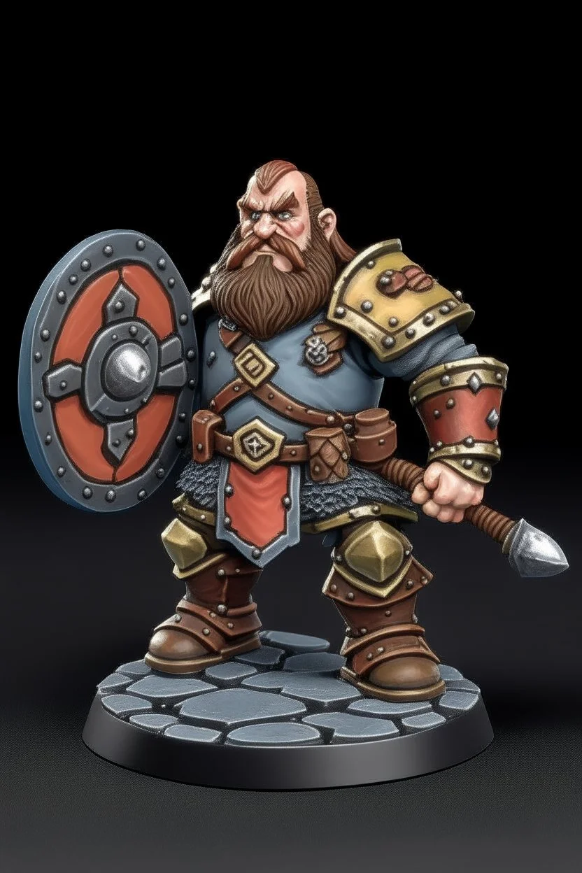 Defender dwarf with a shield