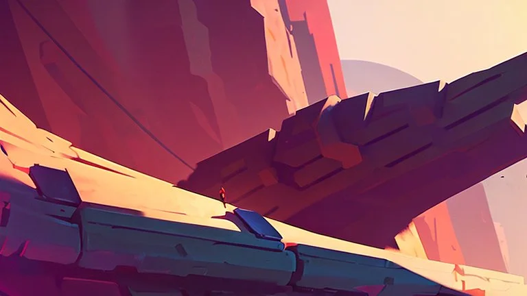 stylized,canyon,wall,probs,post apocalyptic,AI,futuristic,4k,details,stylized,rogulikes