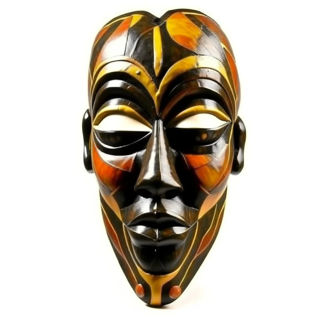 picasso africaans body brown abstract mask