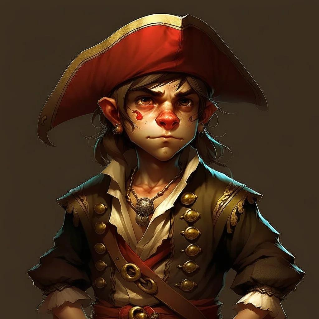 Pirate Young Human-Monkeyman DnD Digital Art