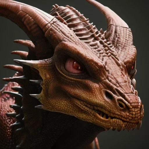 red dragon, dragon portrait, portrair, dragon head, dragon face, big eyes, fangs, dragon with horns, 8k resolution, high-quality, fine-detail, fantasy, incredibly detailed, ultra high resolution, 8k, complex 3d render, cinema 4d