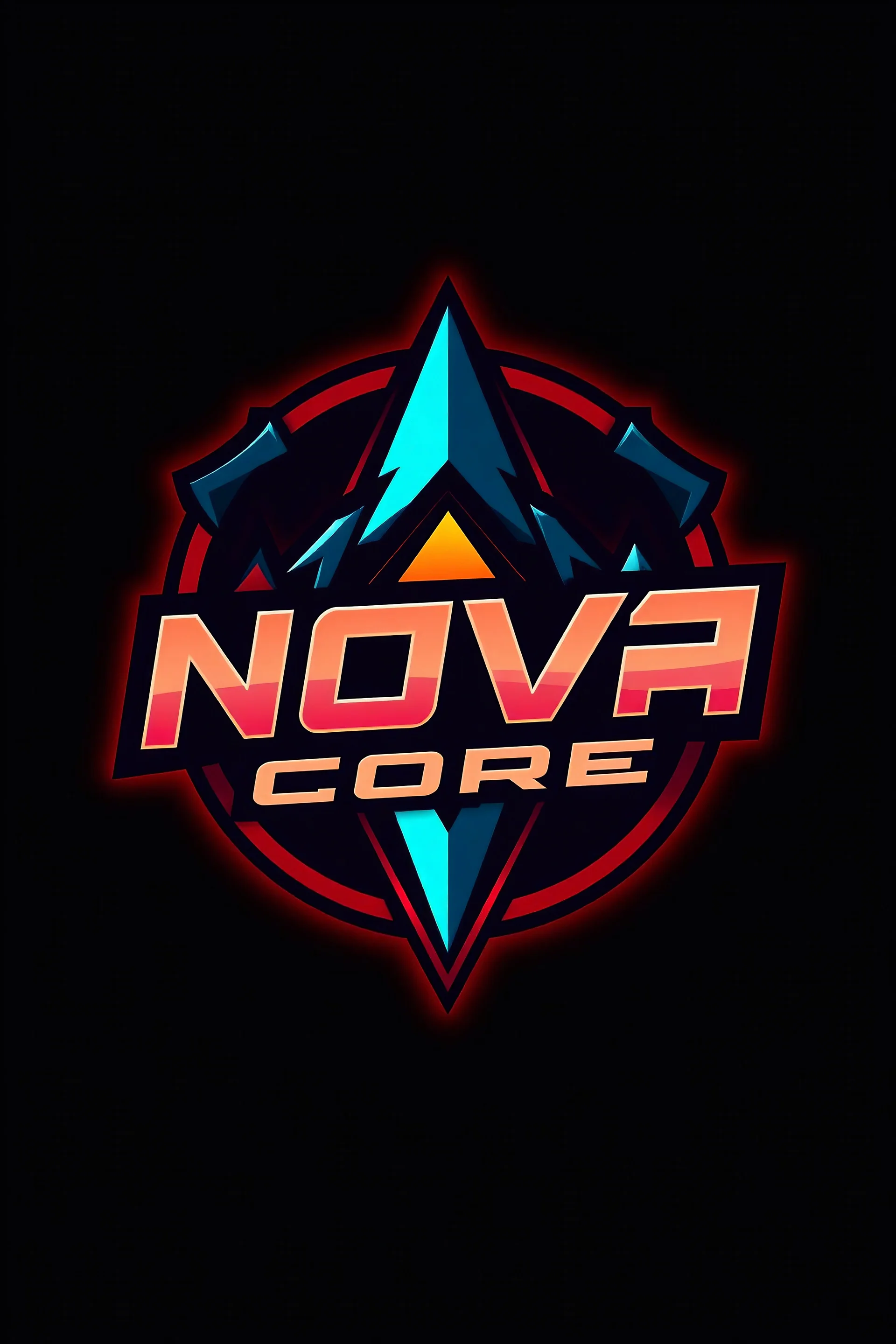 create me a logo for something called (nova core) for a gaming channel with the name in it