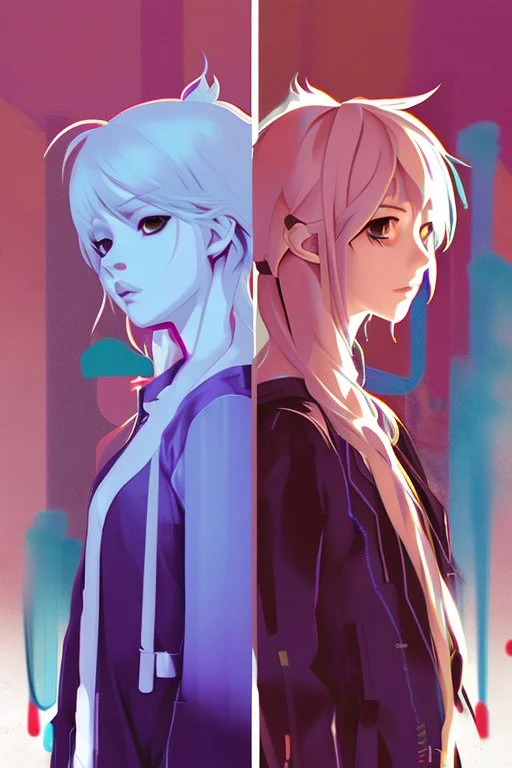 a striking profile picture of the iconic characters Howl and Sophie. They will be depicted in a style that blends the best of anime and graffiti, giving the artwork a unique and eye-catching appeal.