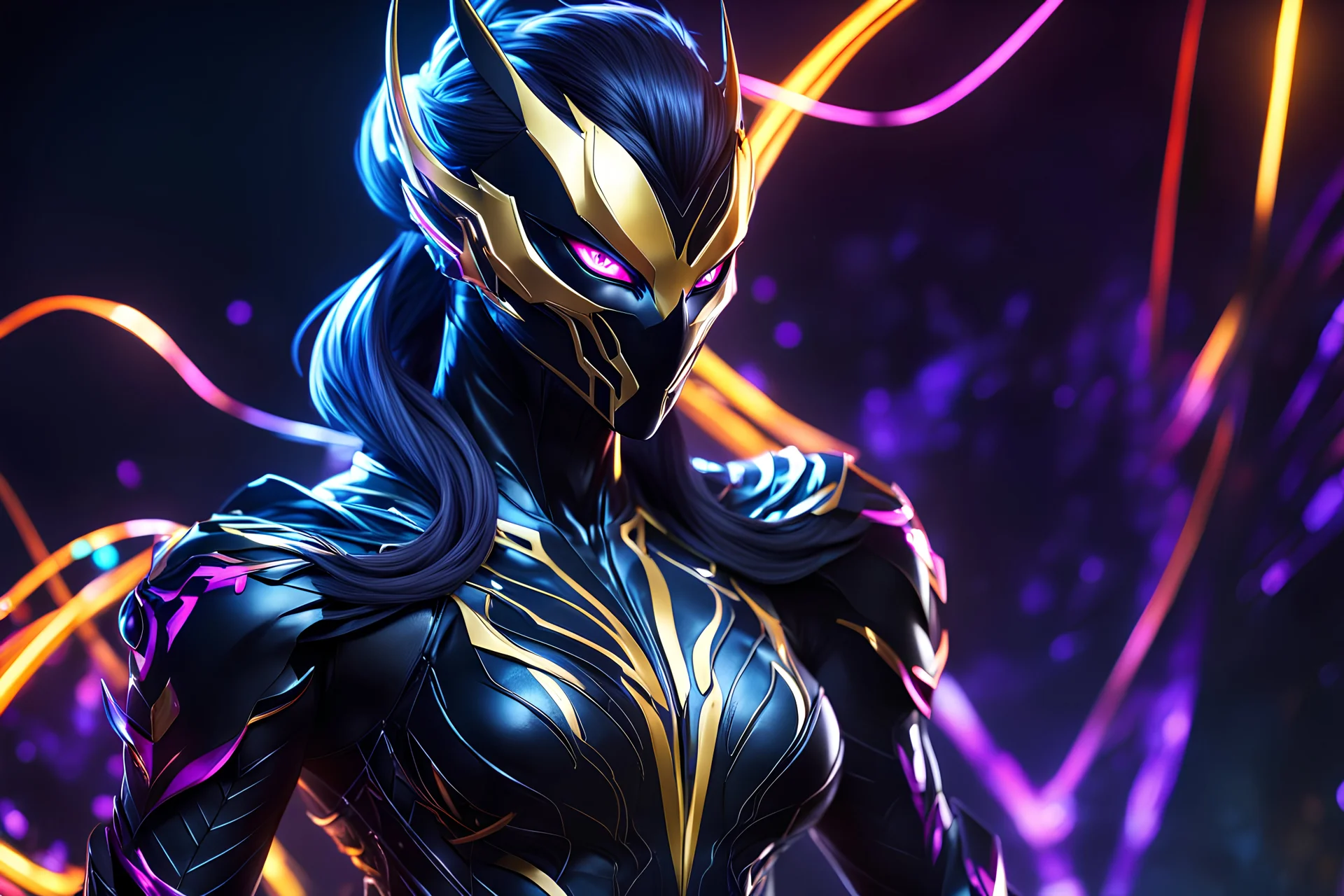 Hot Silk venom in 8k solo leveling shadow artstyle, silk costum, dynamic pose, oshare kei, hurufiyya, rtx , neon lights, intricate details, highly detailed, high details, detailed portrait, masterpiece,ultra detailed, ultra quality