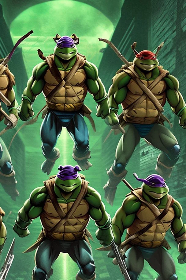 [teenage mutant ninja turtles] TMNT in their iconic scene