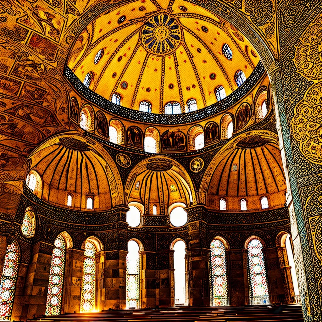 Merging Hagia Sophia with the Cathedral of Notre Dame.