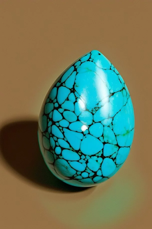 a turquoise egg