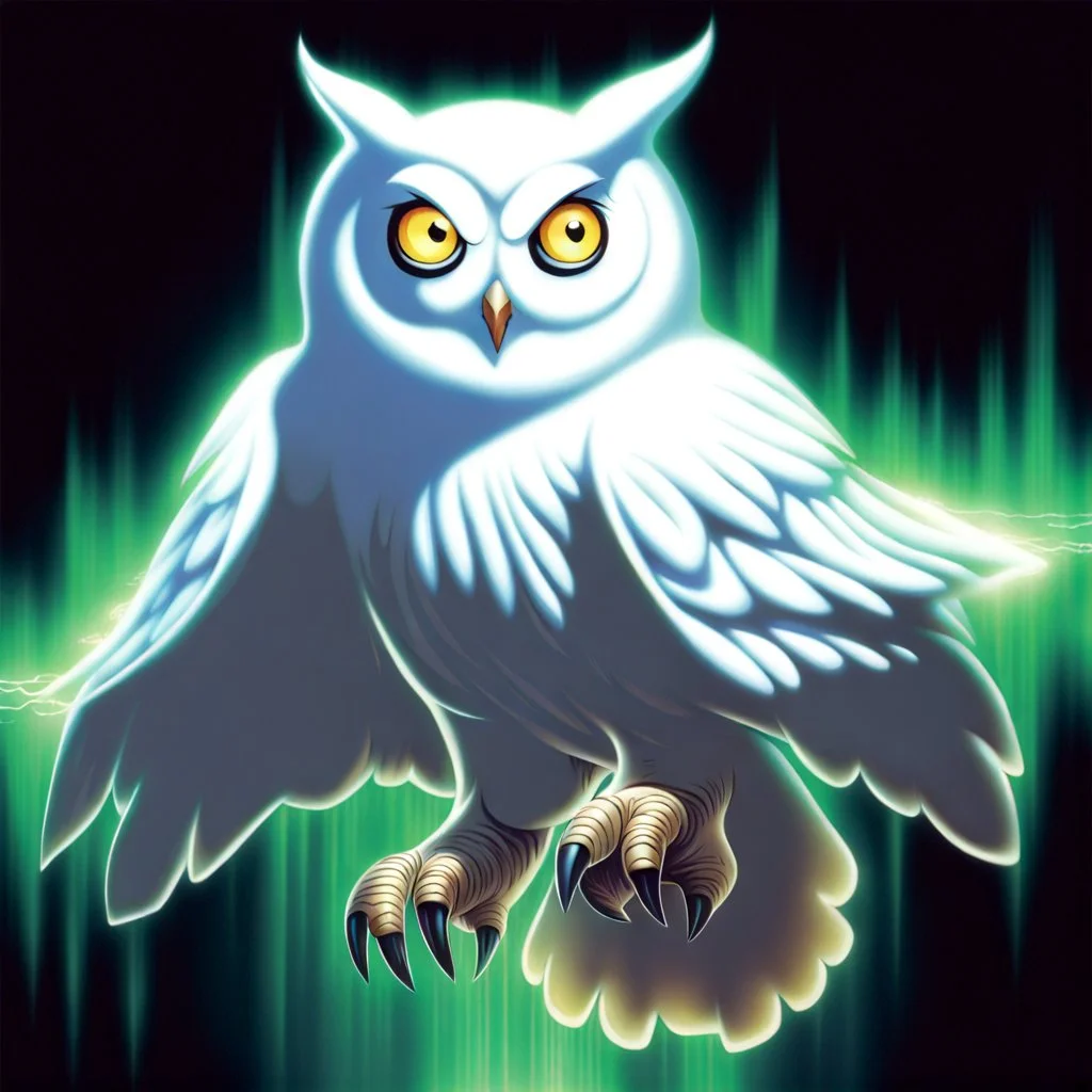 white owl 90's tcg art