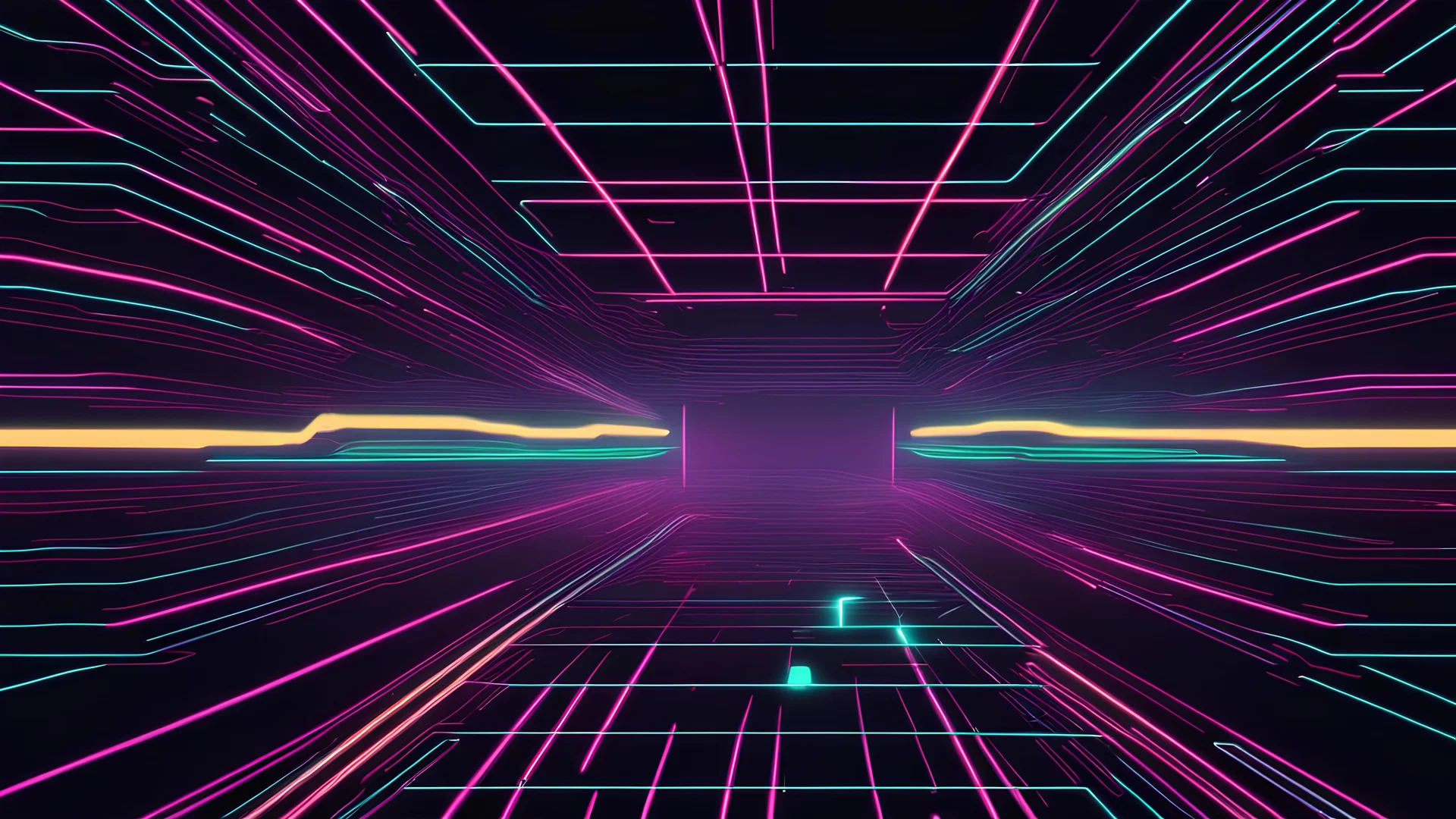 digital neon background, thin lines