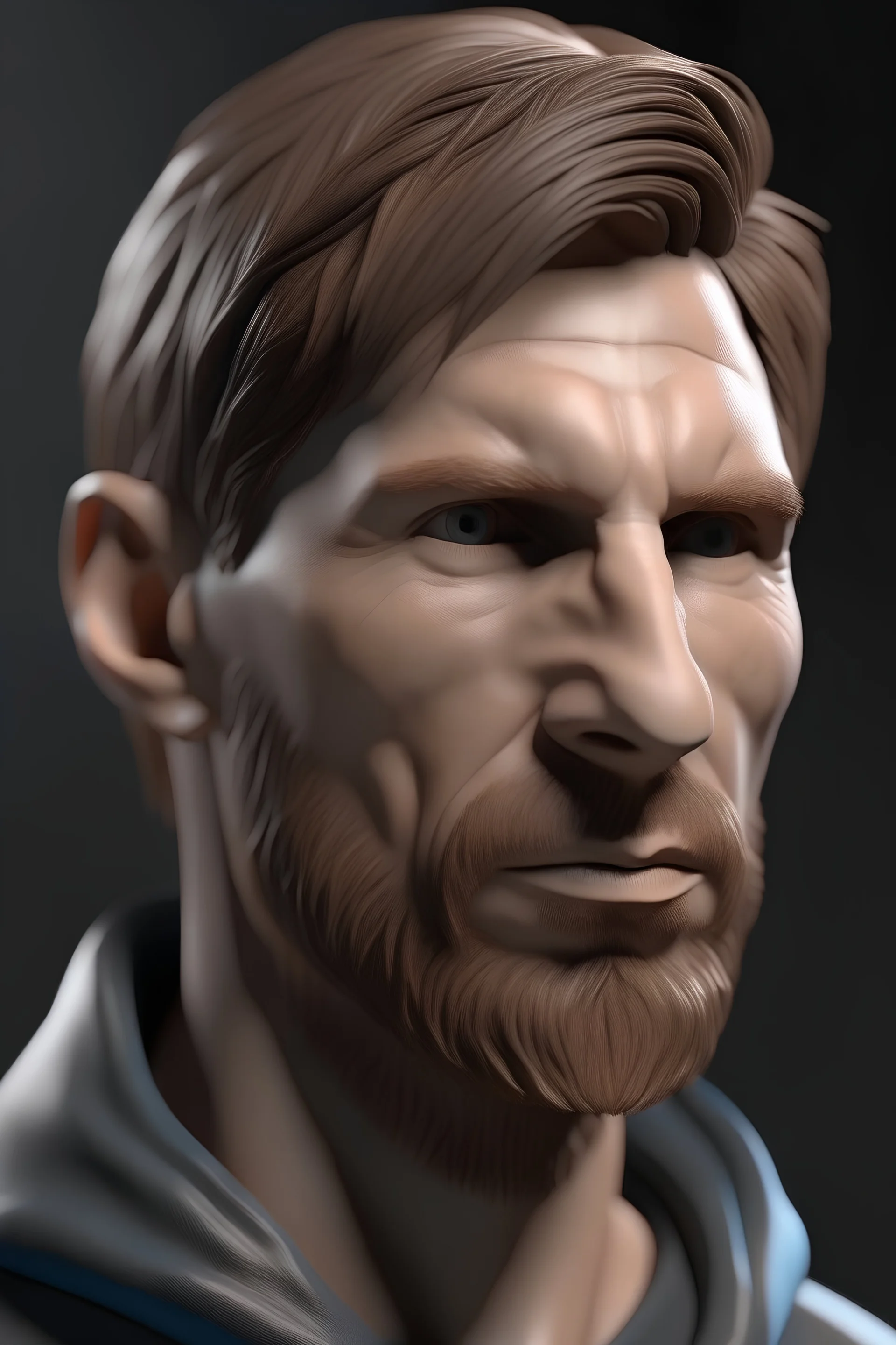 Leo Messi 80mm studio photo, hyperrealistic