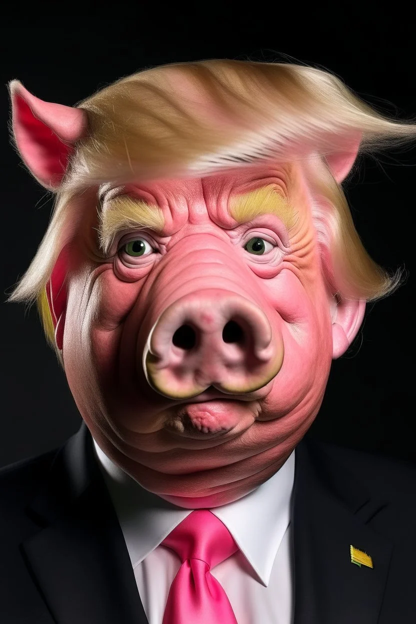 donald trump as a pig