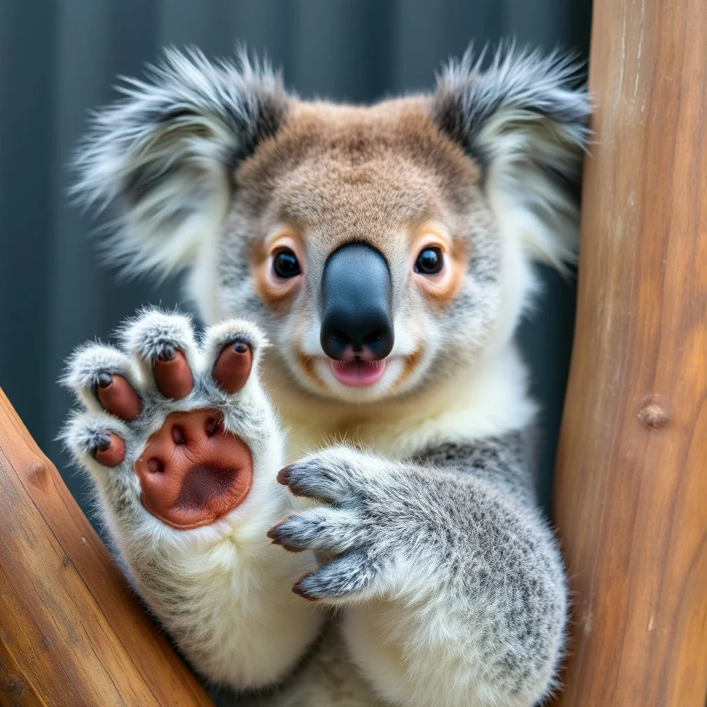 front paw of a koala