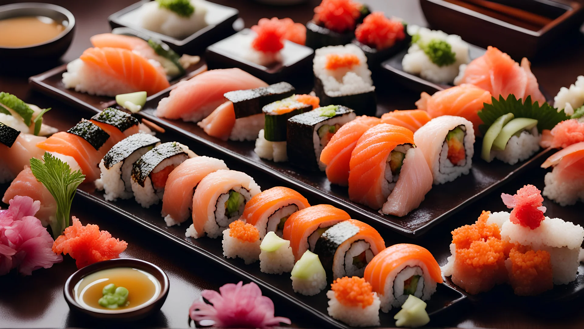 The image for the article displays a captivating shot of a beautifully arranged sushi dish ready for serving. Sushi is presented in an array of vibrant colors and appealing ingredients such as rice, fish, and vegetables, making it a picture that reflects the beauty and deliciousness of this Japanese dish.