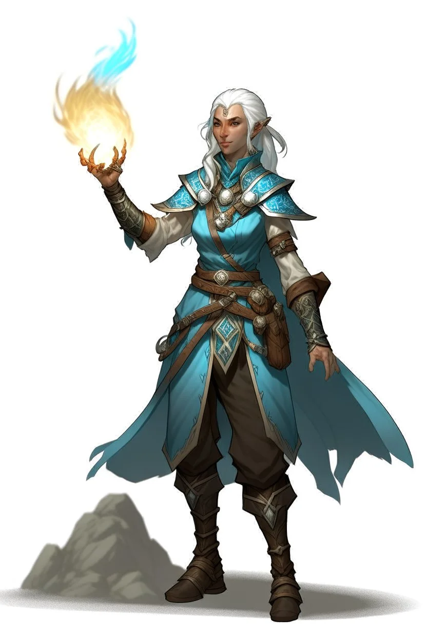 female mountain earth genasi sorcerer dnd