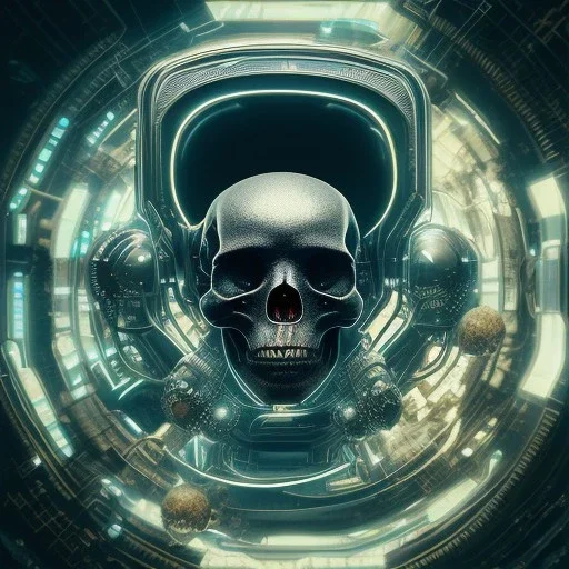 cyberpunk style ink ball skull picture in detailed tecnomancer frame, big black eyes, unreal engine 5, 8k resolution, photorealistic, ultra detailed, frame extreme sharp, accurate