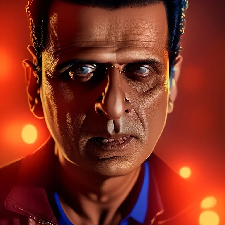 Indian actor Manoj bajpayee, by Mahmoud Sai, Cartographic, Circuitry, Golden Hour, Closeup-View, 16k, Lumen Global Illumination, Diffraction Grading