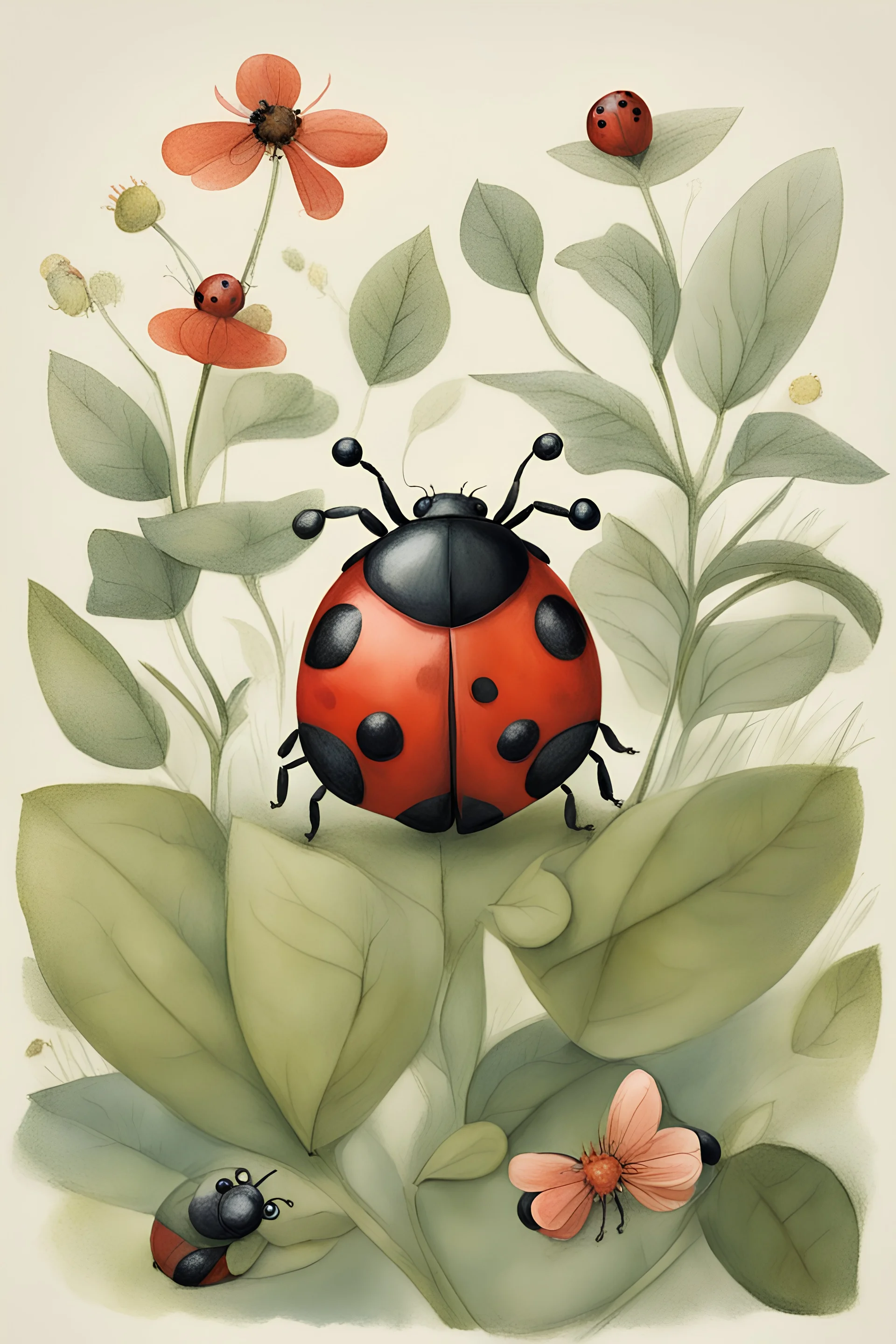 children's illustration of a ladybug