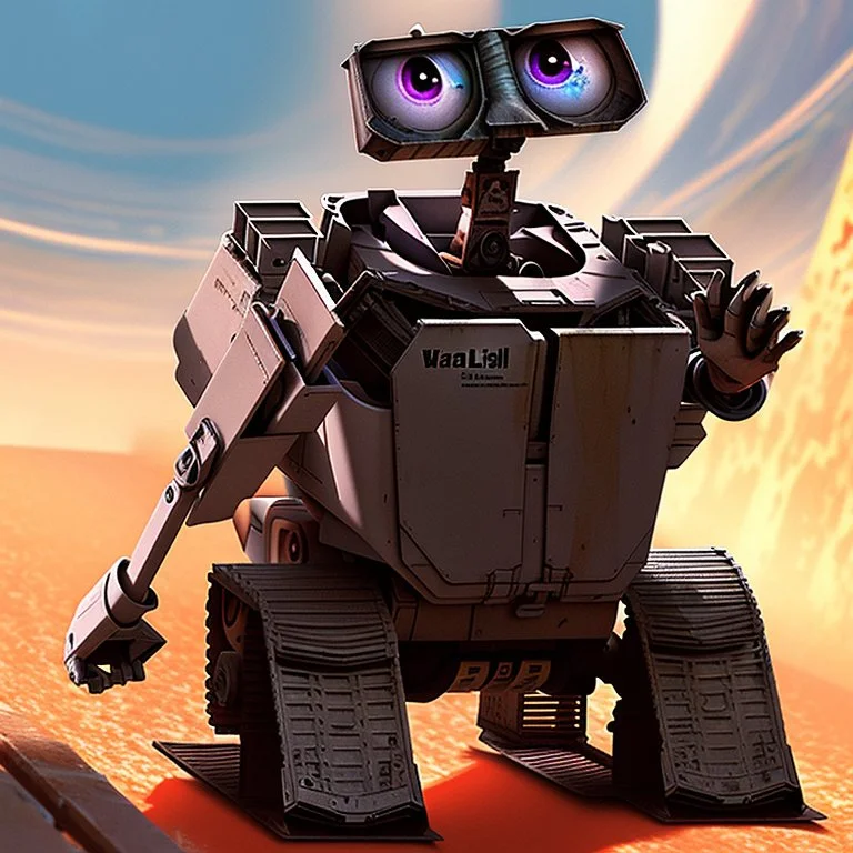 Wall-E , digital art, anime