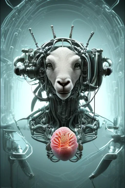 sheep brain cyborg, matrix style