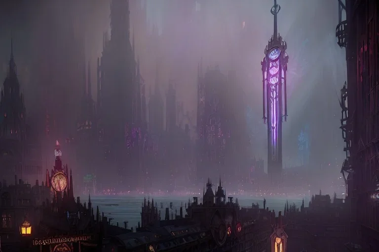 Bruge+Gothic city+ BioShock+Dishonored+Bloodborne +trieste+Edinburgh+Chicago+victorian London+decòpunk Skyscraper+ +steampunk+biopunk+alphonse mucha, greg rutkowski, matte painting, cryengine, hyper detailed, felix kelly, fantasy art, seb mckinnon