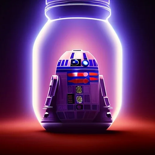 Star wars characters in a jar floating, super high resolution, professional photograph, in focus, beautiful detail, professional digital art, stunning 4k, volumetric light, Award-winning photograph, photography, tokio background