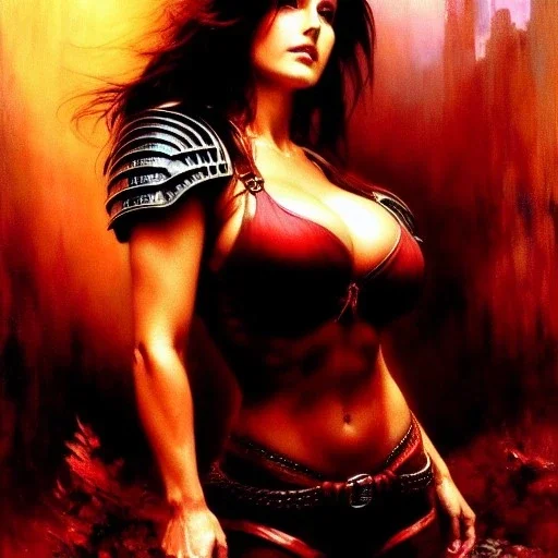 Drawing of beautiful face,'beautiful,Busty fit 'Claire Redfield',intense stare, ancient skintight armor, balanciaga fashion clothe painting by gaston bussiere, greg rutkowski, yoji shinkawa, yoshitaka amano, tsutomu nihei, donato giancola, tim hildebrandt Oil on canvas, cinematic composition, extreme detail,fit full head inside picture,16k