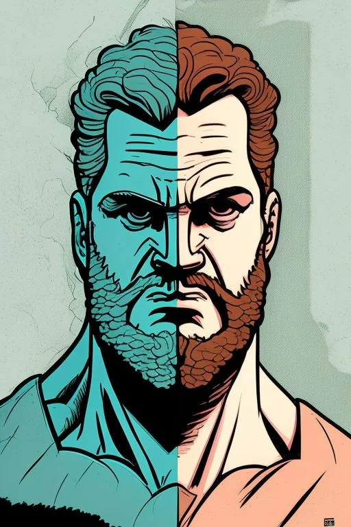 sophocles portrait in comics style