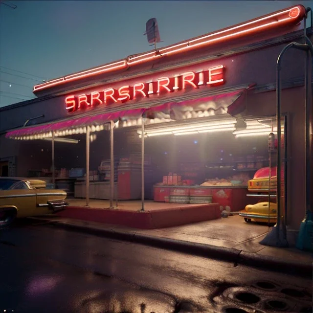 Ultra Realistic retro sci-fi afire Supermarket parking scene, 1960 year, many panic people. blonde woman, sweet scarlet Johansson face, perfect iris, glow eyes, face makeup, tight latex coat; many panic people, Retro sci-fi style, soft color, highly detailed, unreal engine 5, ray tracing, RTX, lumen lighting, ultra detail, volumetric lighting, 3d, finely drawn, high definition, high resolution.