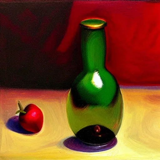 still life bottle