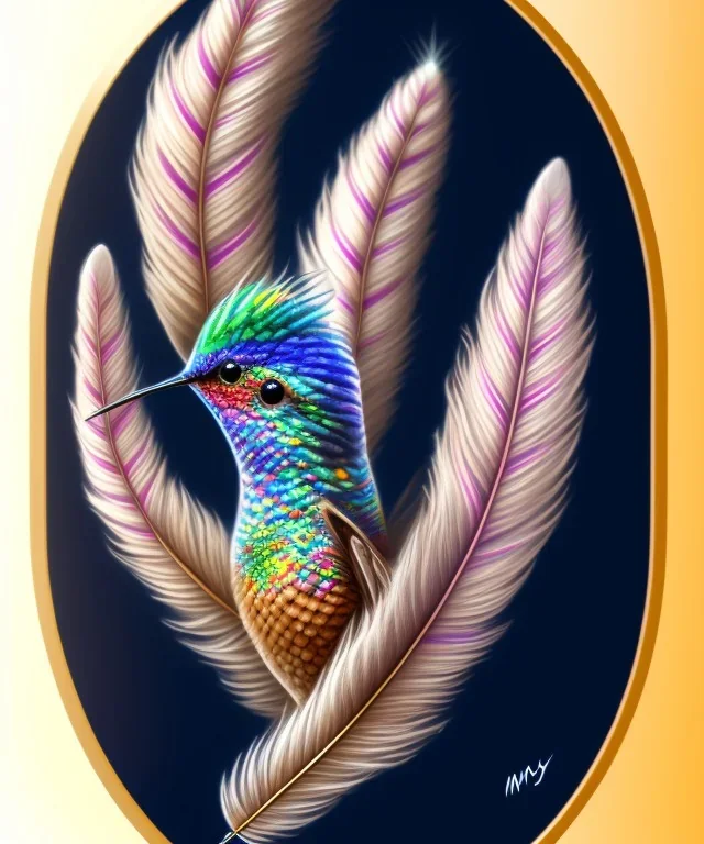 Princess Hummingbird feather full image