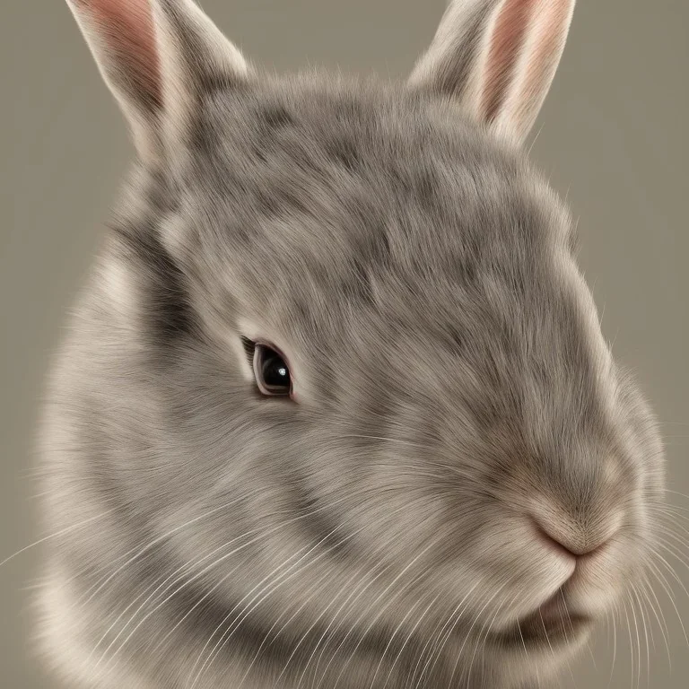 hyper realistic rabbit in sam yuang style