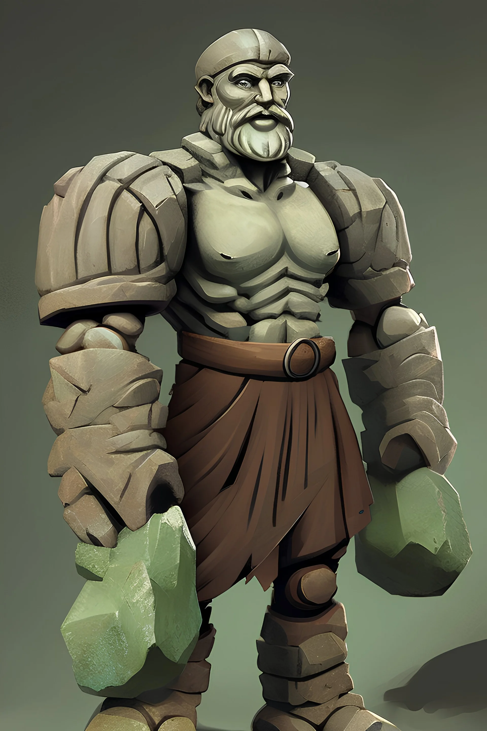 stone man full body