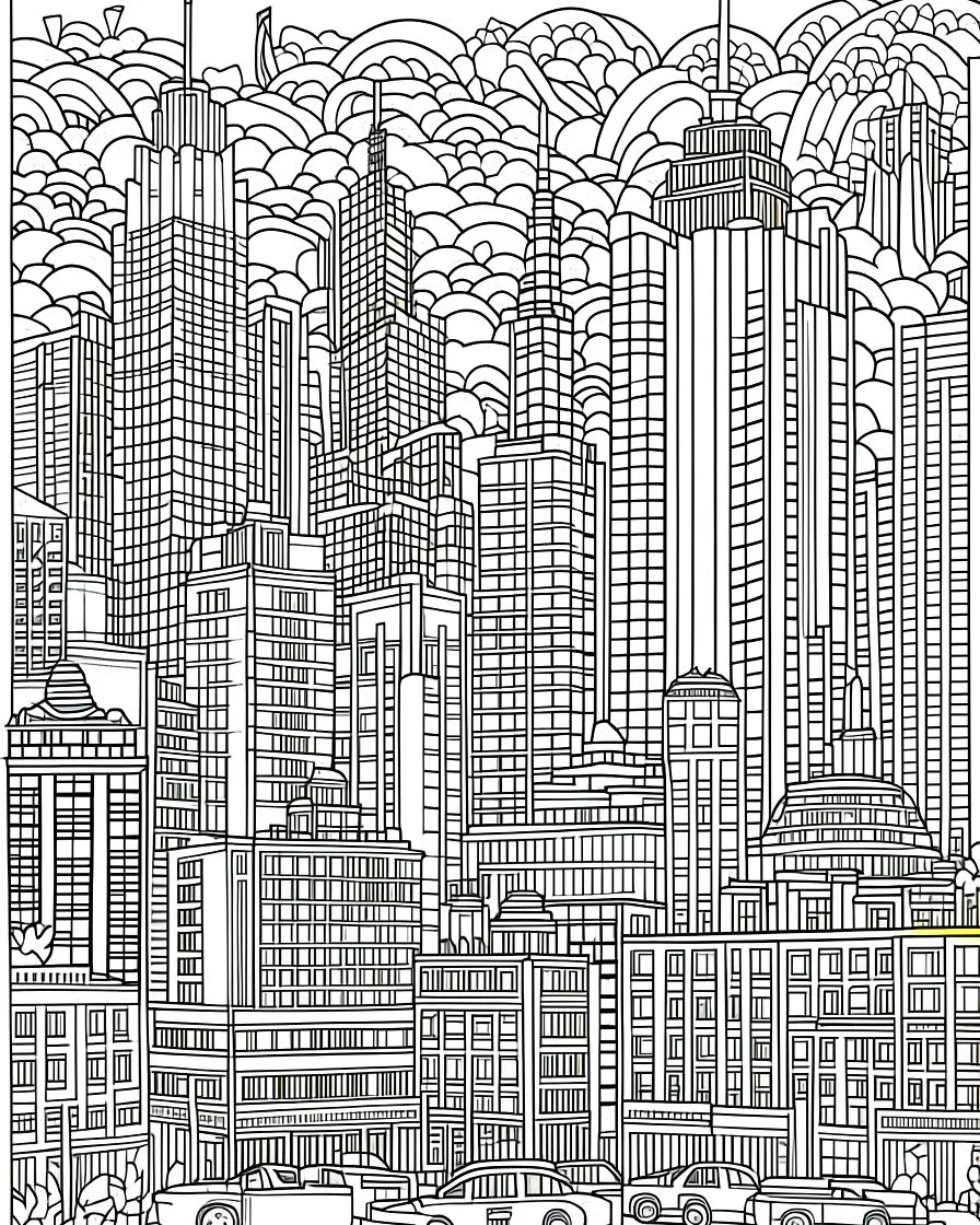 NewYork City Coloring page