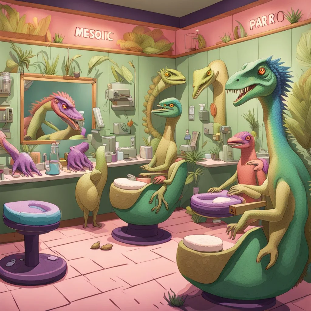 Mesozoic beauty parlor