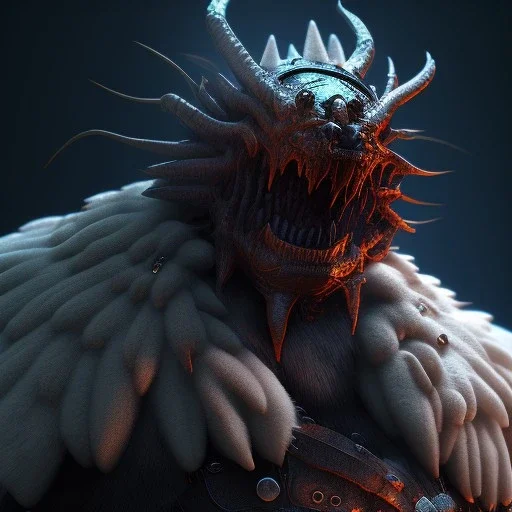 Monster creature in dark souls style, unreal engine 5, 8k resolution, photorealistic, ultra detailed