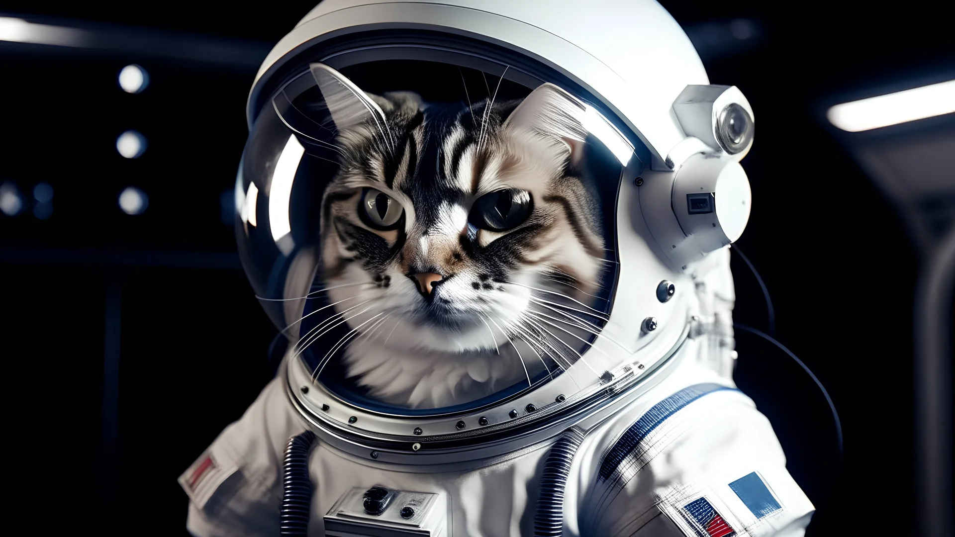 a cat in a space suit