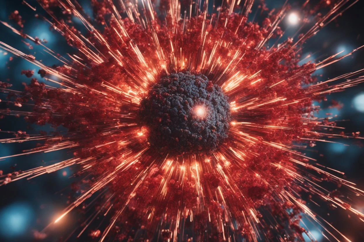 Atomic explosion, made of red vine, ULTRA REALISTIC, details, intricate detail, professional lighting, film lighting, 35mm, anamorphic, lightroom, cinematography, bokeh, lens flare, film grain, hdr10, 8k, Roger Deakins, incredibly detailed, reflect, sharpen