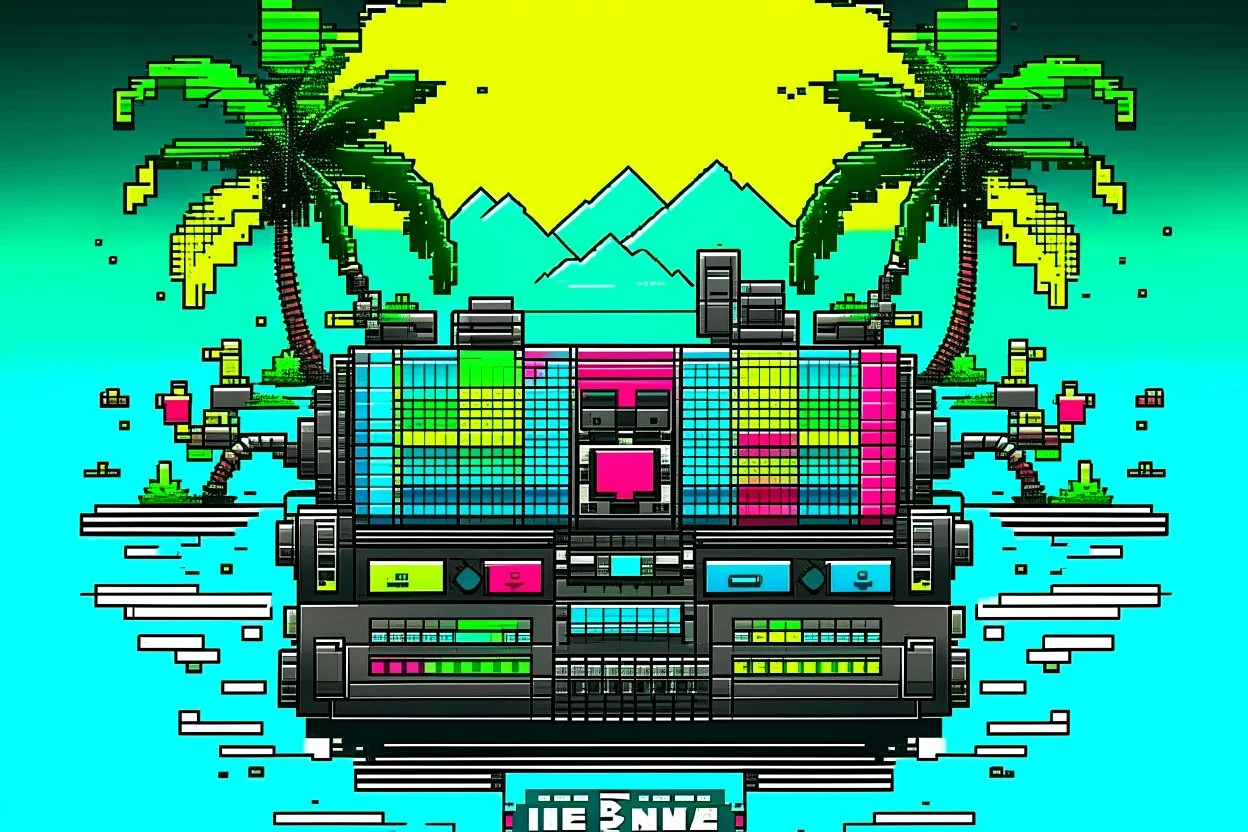 ALBUM COVER - 8BIT IBIZA TECHNO RAVE MACHINE