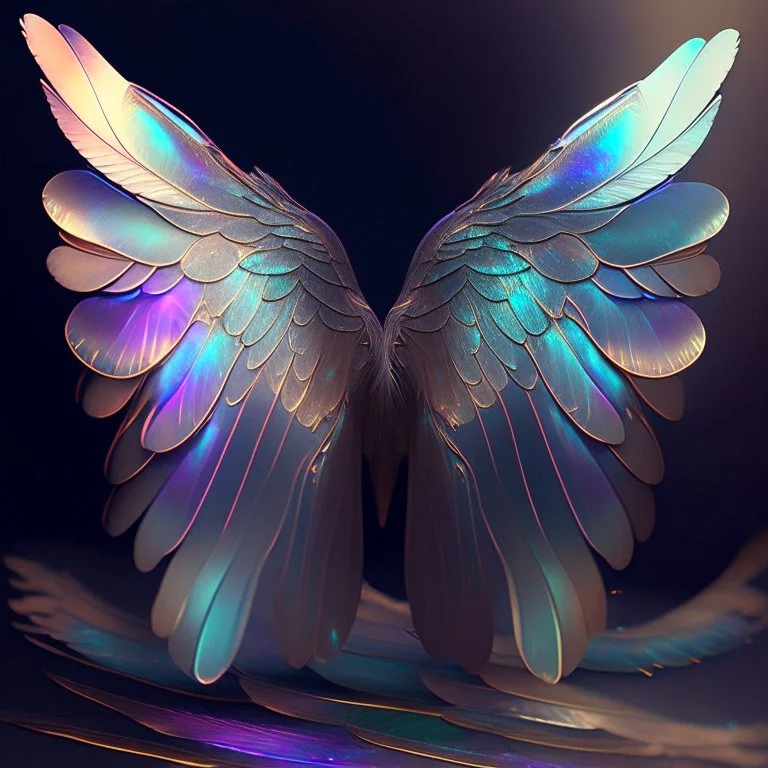 iridescent wings