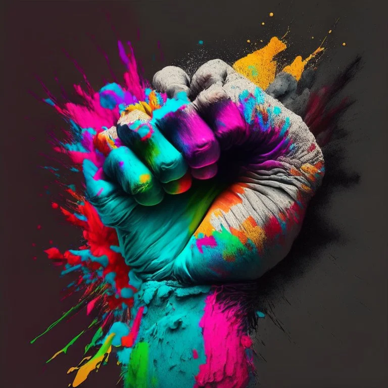 colorful fist