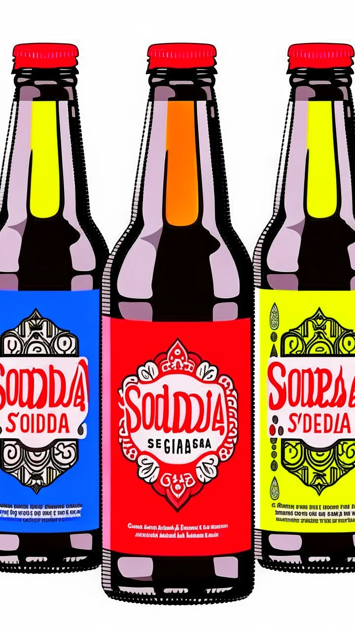 Soda label design