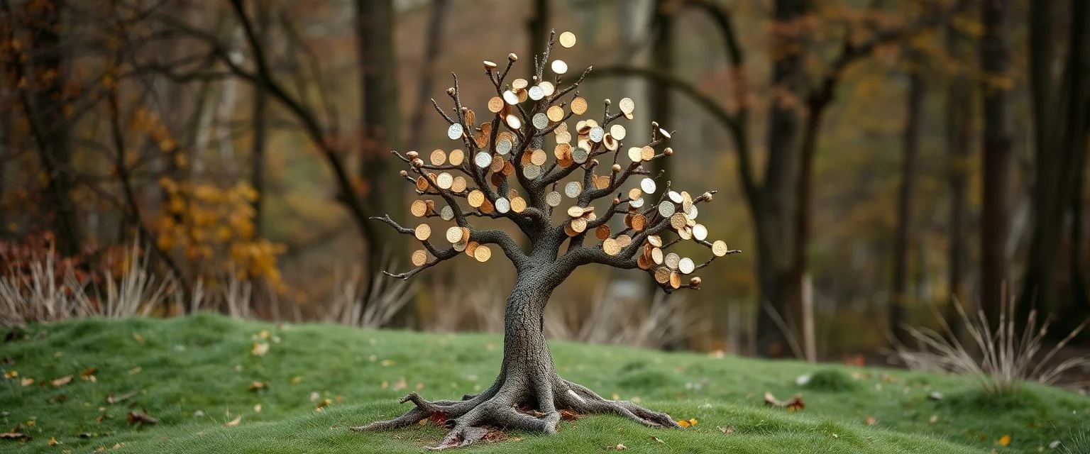 money coin tree in scottland