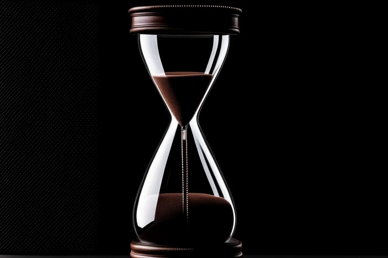 Someone with a hourglass .